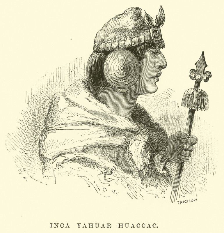 Inca Yahuar Huaccac door Edouard Riou