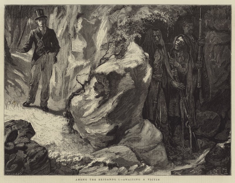 Onder de bandieten, I, wachtend op een slachtoffer door Edward John Gregory