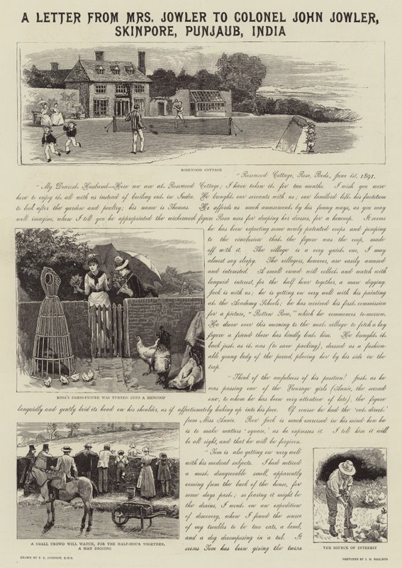 Een Brief van Mevrouw Jowler aan Kolonel John Jowler, Skinpore, Punjaub, India door Edward Killingworth Johnson