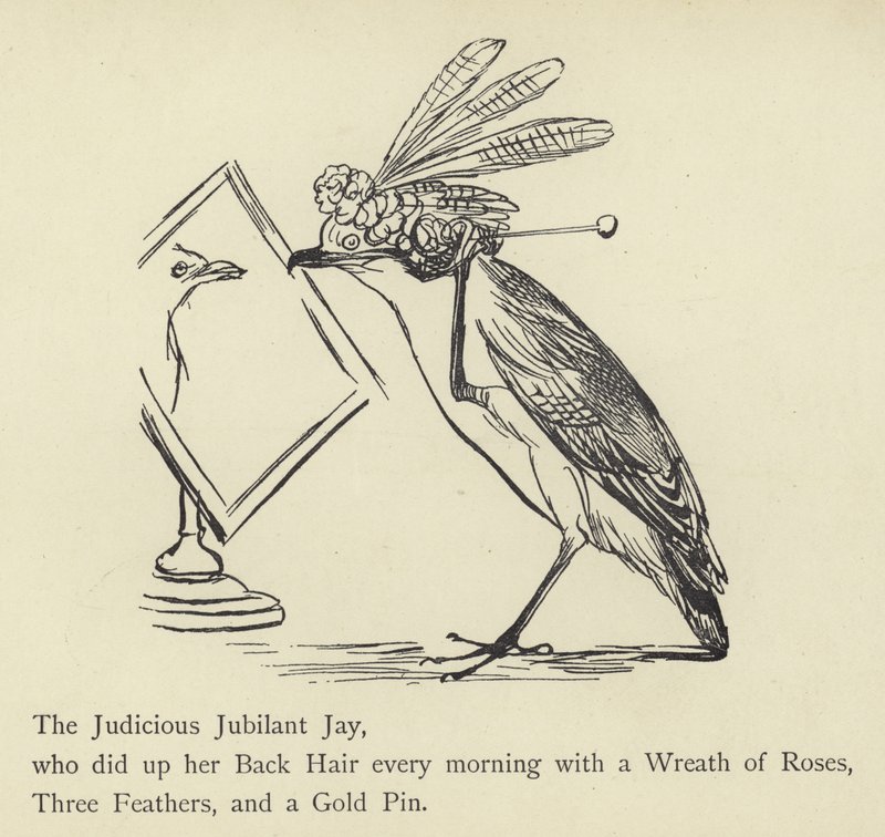 De Oordeelkundige Jubelende Gaai door Edward Lear