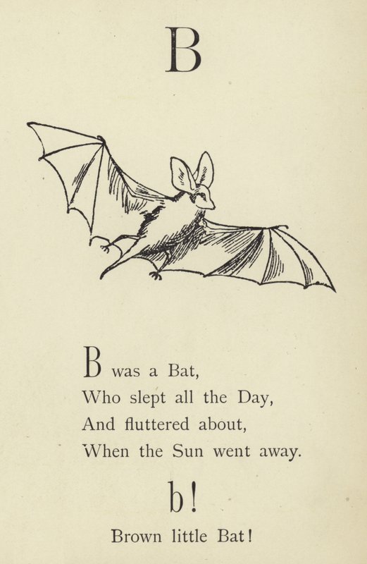 De letter B door Edward Lear