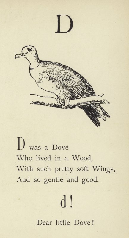 De letter D door Edward Lear