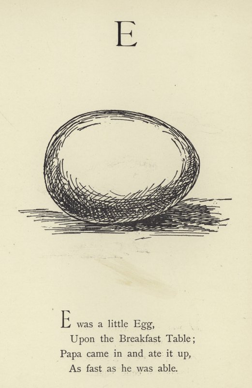 De letter E door Edward Lear