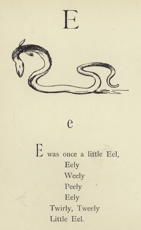 De letter E door Edward Lear