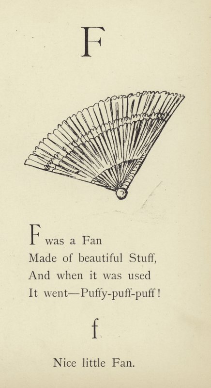 De letter F door Edward Lear