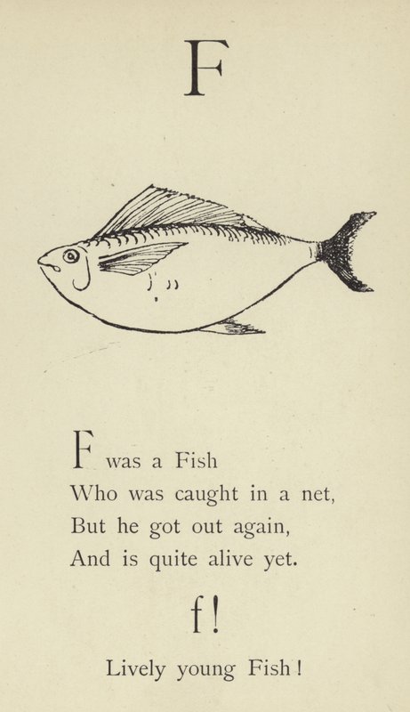 De letter F door Edward Lear