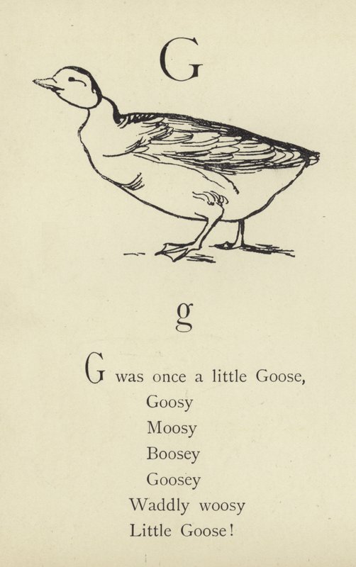 De letter G door Edward Lear