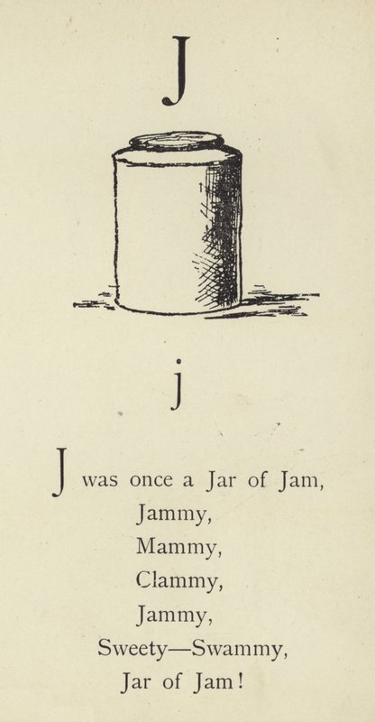 De letter J door Edward Lear