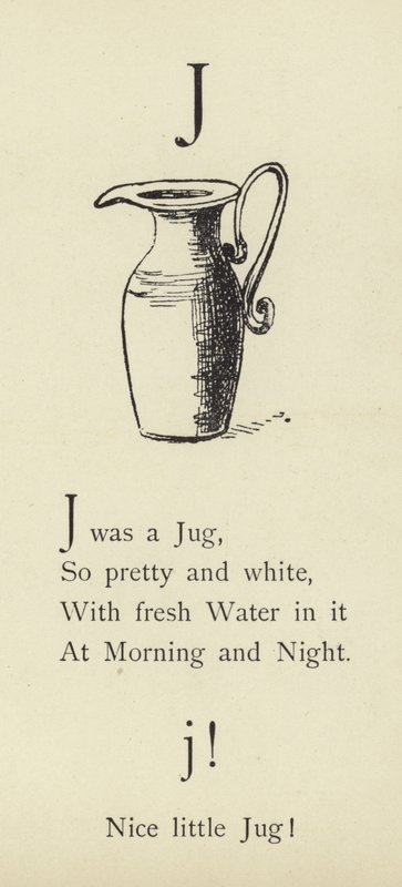 De letter J door Edward Lear
