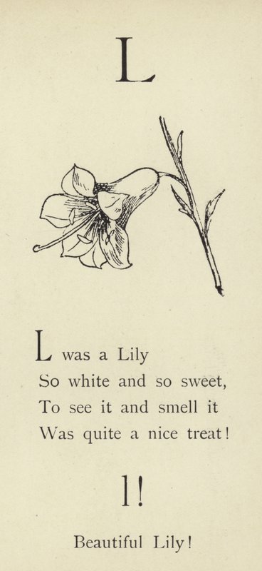 De letter L door Edward Lear