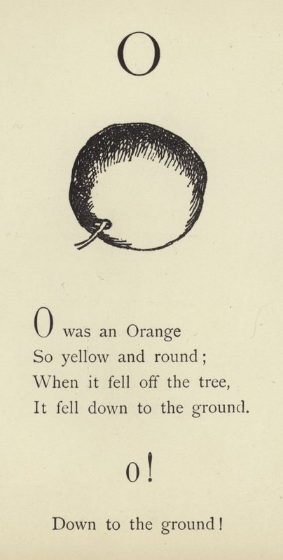 De letter O door Edward Lear