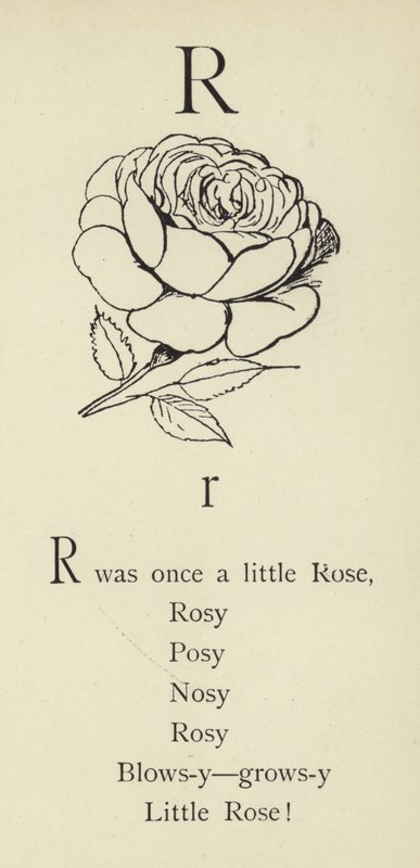 De letter R door Edward Lear