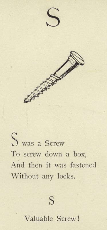 De letter S door Edward Lear