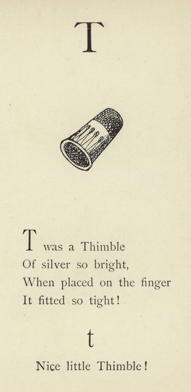De letter T door Edward Lear