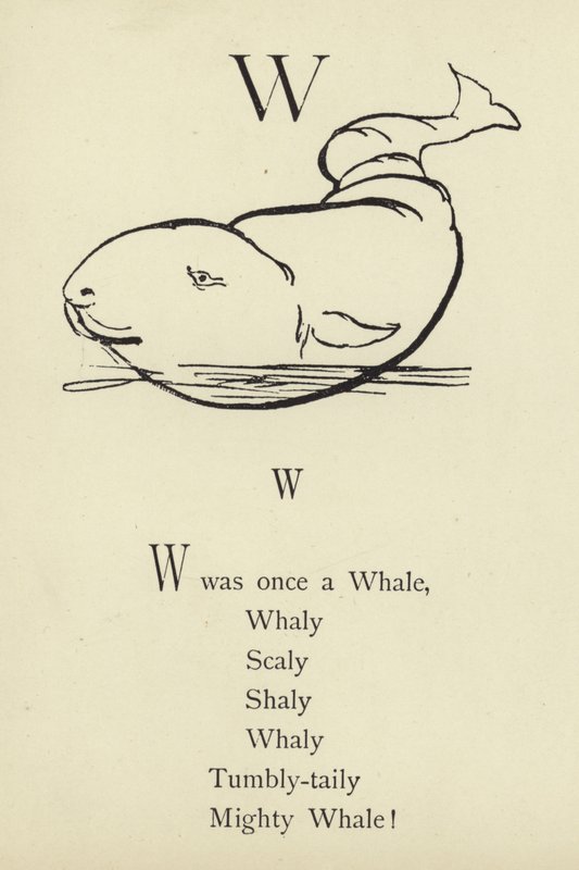 De letter W door Edward Lear