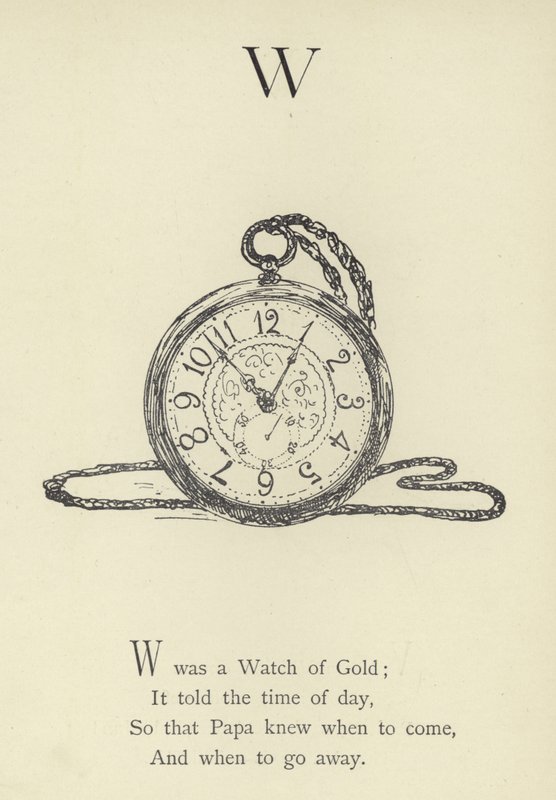 De letter W door Edward Lear