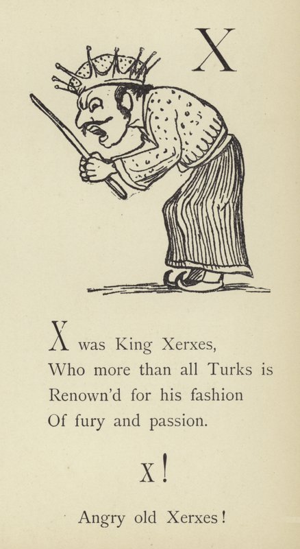 De letter X door Edward Lear
