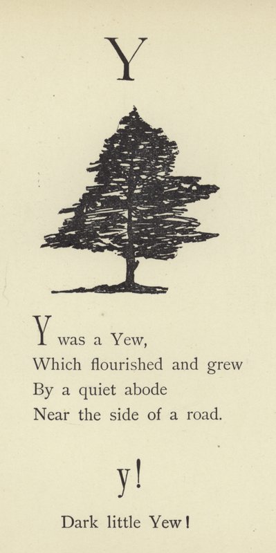 De letter Y door Edward Lear