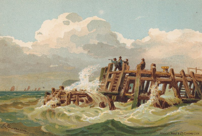 Binnenkomen in de Humber, Vissers op de Uitkijk door Edward (after) Duncan