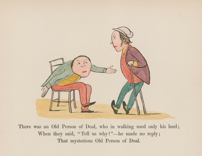 Er was een oude man uit Deal, die bij het lopen alleen zijn hiel gebruikte door Edward (after) Lear