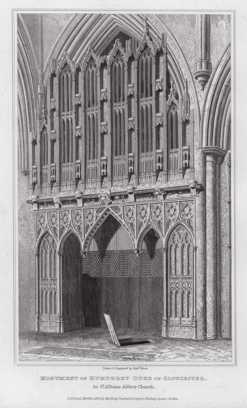 Monument van Humphrey Hertog van Gloucester, in de Abdijkerk van St Albans door Edward Blore
