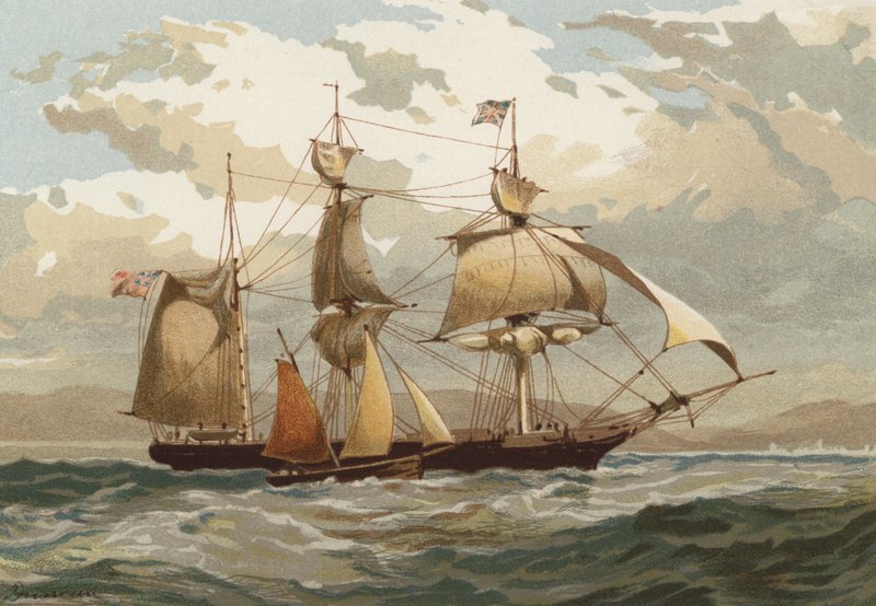 Een loods nemen, bij Swansea door Edward Duncan