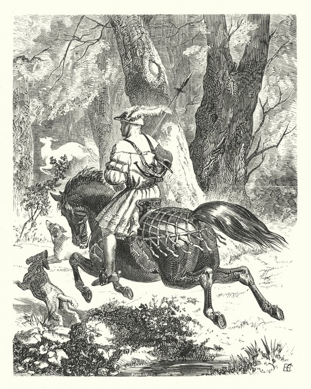 Een Oude Ballade Opnieuw Geschreven (gravure) door Edward Henry (after) Corbould