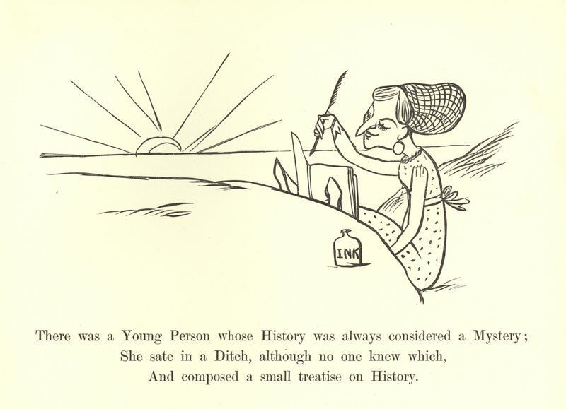 Er was een jong persoon wiens geschiedenis altijd als een mysterie werd beschouwd door Edward Lear