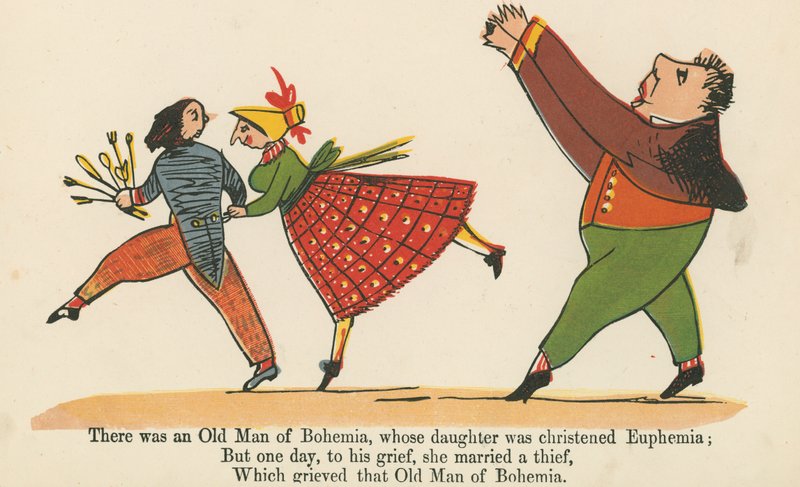 Er was een oude man uit Bohemen, wiens dochter Euphemia werd gedoopt, uit 
