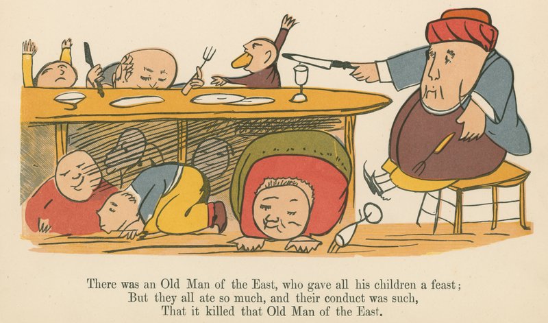 Er was een Oude Man uit het Oosten, die al zijn kinderen een feest gaf, uit 