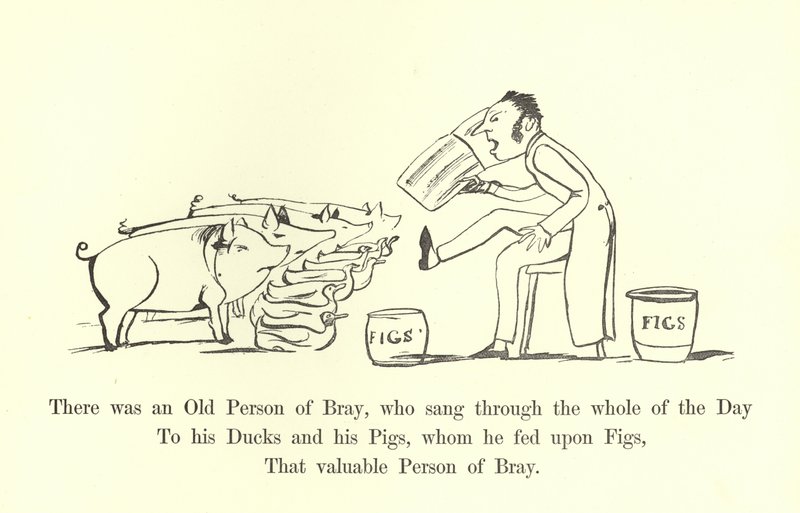 Er was een oude persoon van Bray, die de hele dag zong door Edward Lear