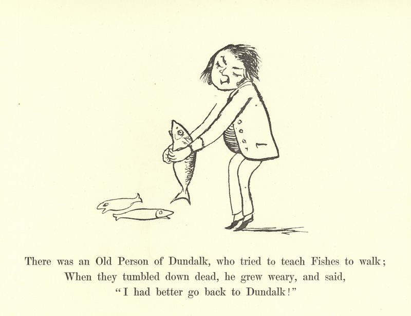 Er was een oude man uit Dundalk, die probeerde vissen te leren lopen door Edward Lear