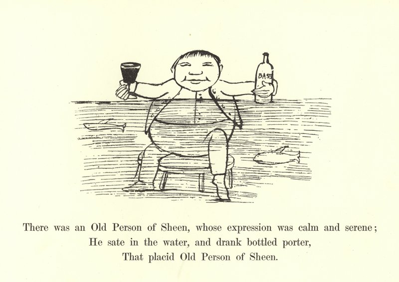 Er was een oude Persoon van Sheen, wiens uitdrukking kalm en sereen was door Edward Lear