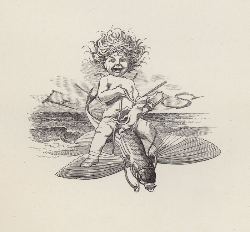 Illustratie voor The Water-Babies door Charles Kingsley door Edward Linley (after) Sambourne