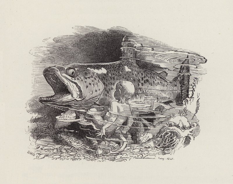 Illustratie voor The Water-Babies door Charles Kingsley door Edward Linley (after) Sambourne