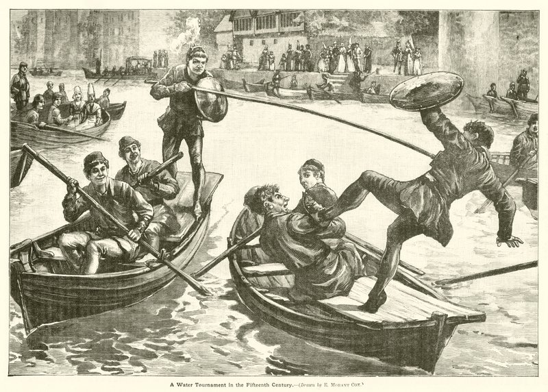 Een watertoernooi in de vijftiende eeuw door Edward Morant Cox