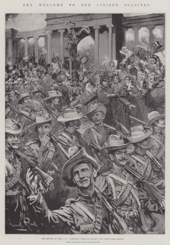 Het Welkom aan Onze Burger Soldaten door Edward Read