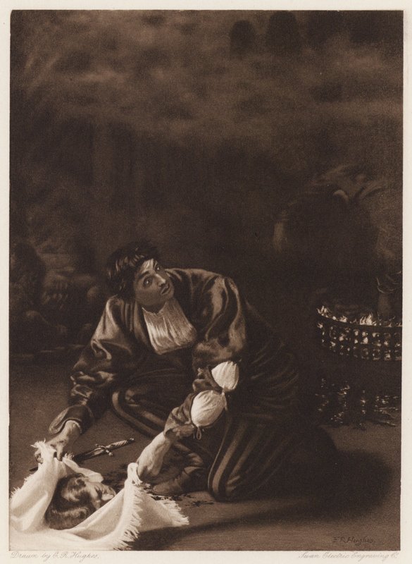 Il Pecorone: Dag IX, Novel I, De meester dief door Edward Robert Hughes