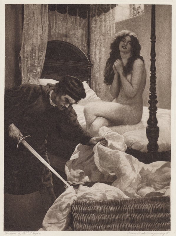 Il Pecorone: Dag I, Novelle II, Een Les in Liefde door Edward Robert Hughes