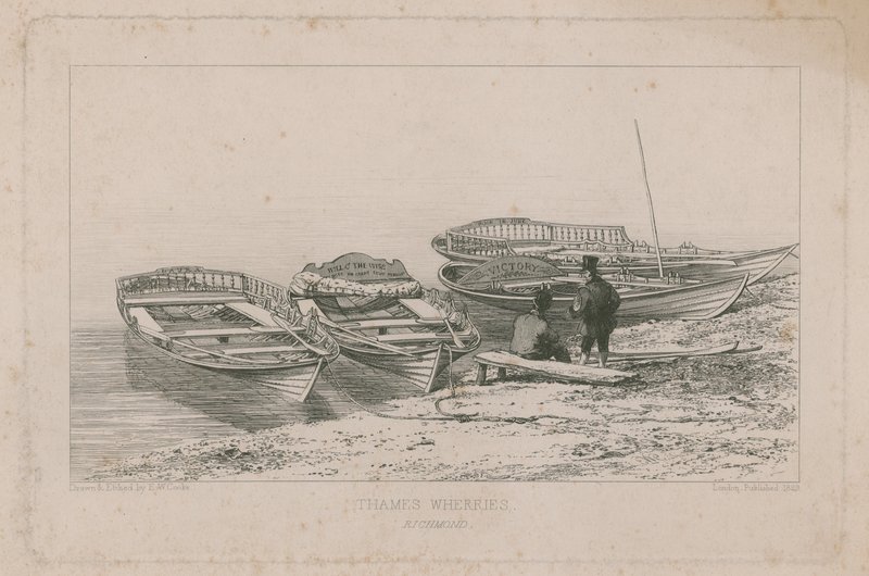 Thames Wherries door Edward William Cooke