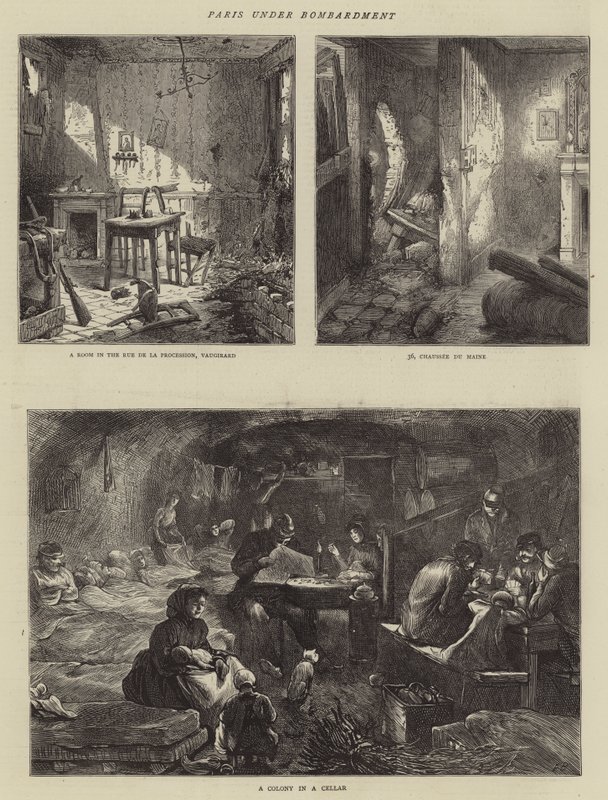 Parijs onder bombardement door Edwin Buckman