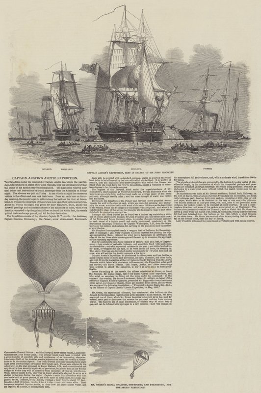 De Arctische expeditie van kapitein Austin door Edwin Weedon