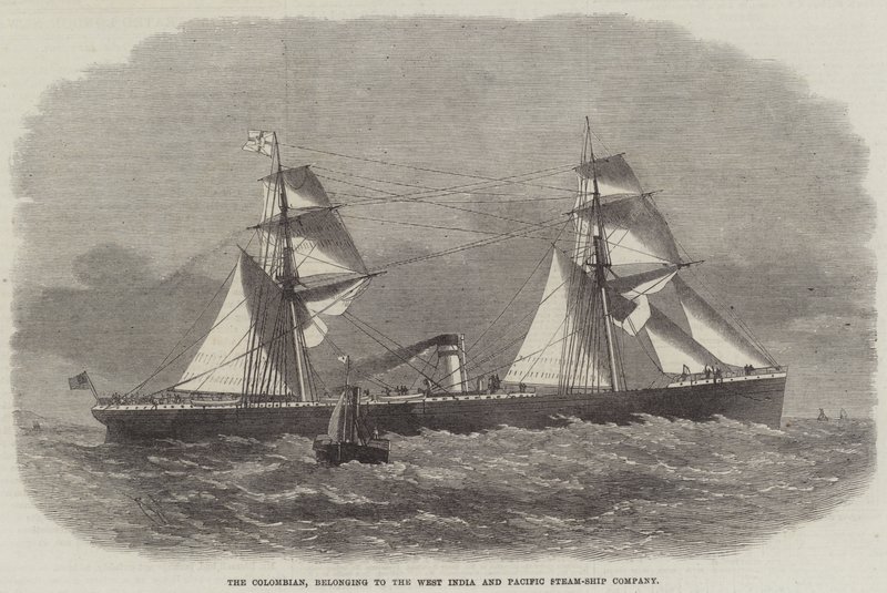 De Colombiaan, behorend tot de West India en Pacific Steam-Ship Company door Edwin Weedon