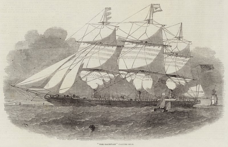 Het Gauntlet Clipper Schip door Edwin Weedon