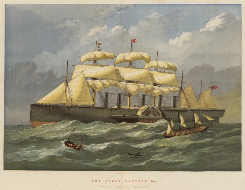 De Great Eastern, Te Water door Edwin Weedon