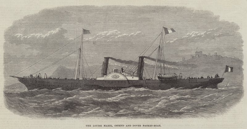 De Louise Marie, Oostende en Dover Packet-Boot door Edwin Weedon