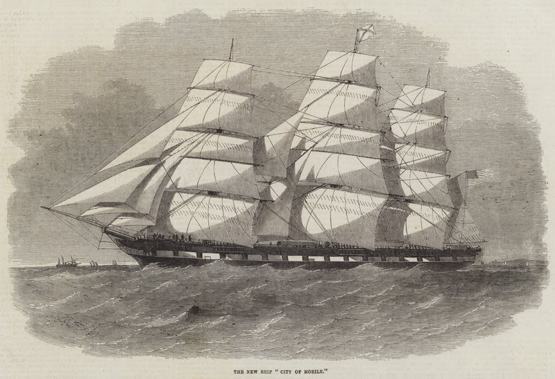 Het Nieuwe Schip City of Mobile door Edwin Weedon