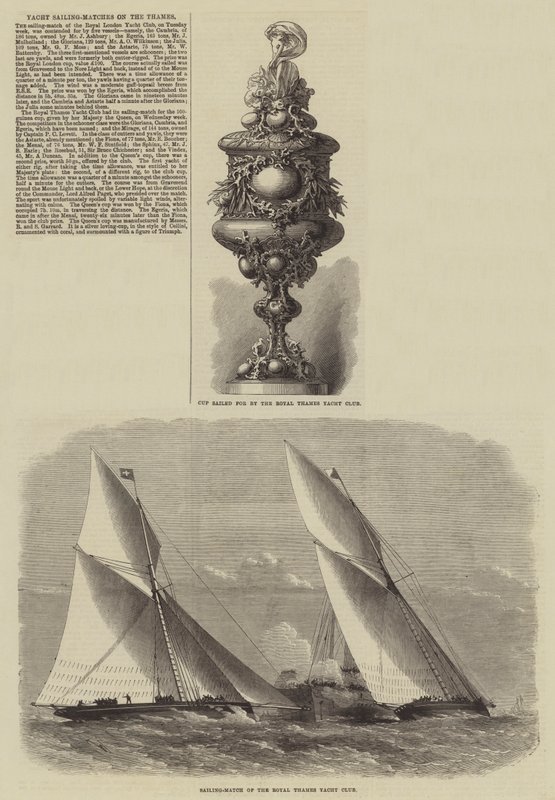 Zeilwedstrijden op de Theems door Edwin Weedon