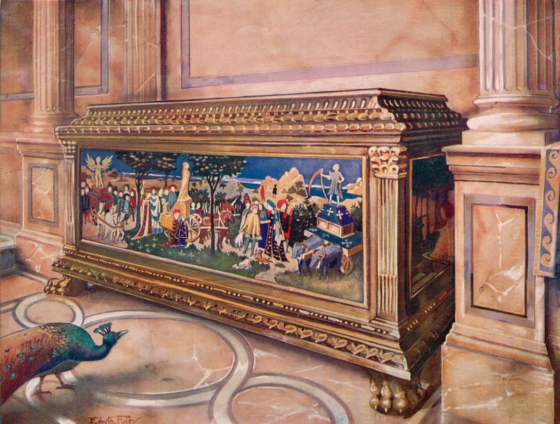 Huwelijkskist of Cassone. Italiaans door Edwin John Foley
