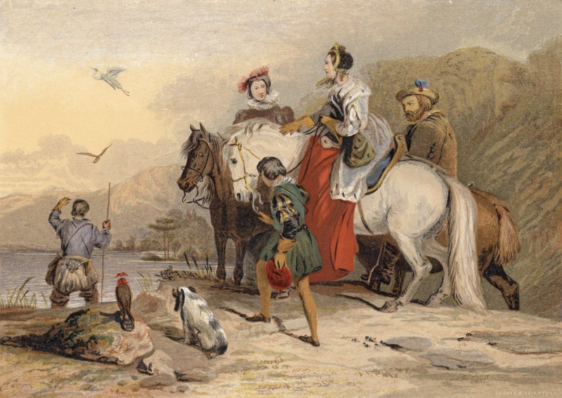 Het Valkenfeest door Edwin Landseer